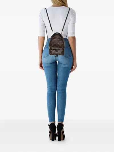 Pre-owned Louis Vuitton Palm Springs Monogram Backpack In Brown