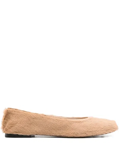 The Row Leather Ballet Flats