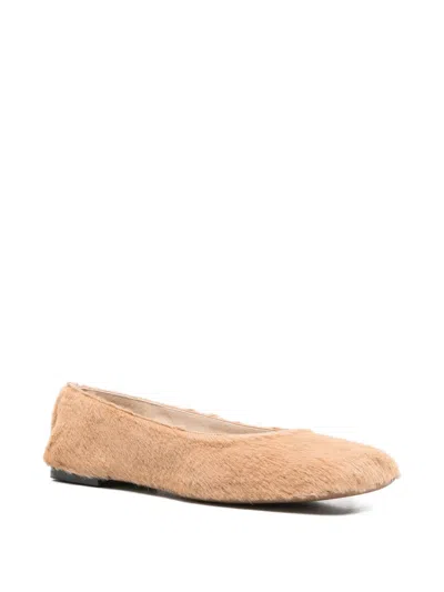 The Row Leather Ballet Flats