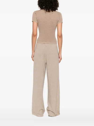 Guest In Residence Cashmere Polo Shirt In Brown