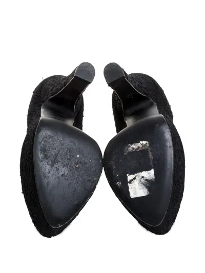 Pre-owned Dolce & Gabbana 125mm Lace Platform Pumps