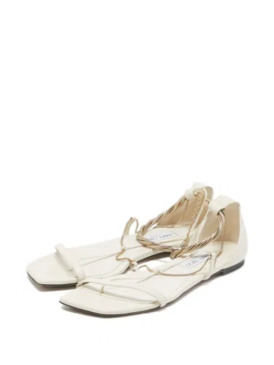 Pre-owned Jimmy Choo Leather Chained Sandals