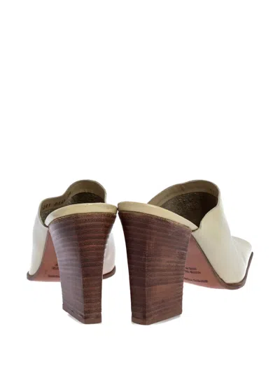 Pre-owned Sergio Rossi Vintage  85mm Square-toe Block-heel Mules