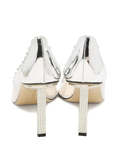 Pre-owned Mach&mach Crystal-embellished Leather Pumps