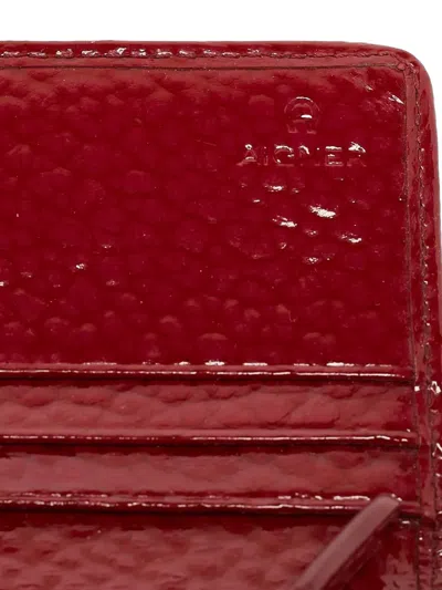 Pre-owned Aigner Vintage Monogram Wallet In Neutral