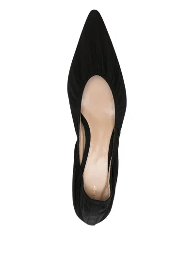 The Row Black Liisa Kitten Heels In Black