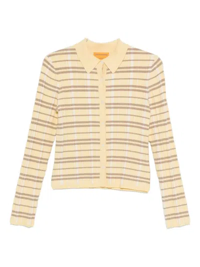 Guest In Residence Elle Plaid Cardigan In Neutral
