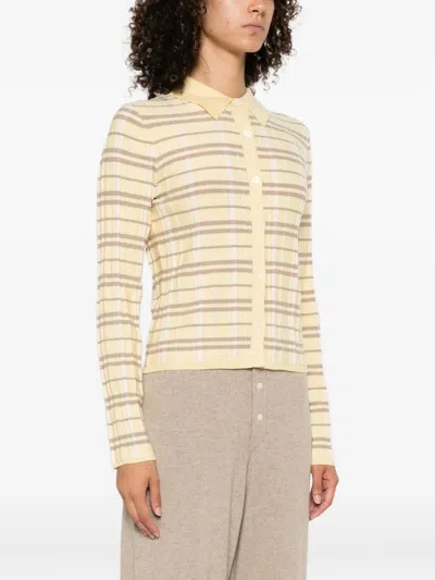 Guest In Residence Elle Plaid Cardigan In Neutral