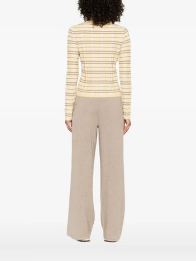 Guest In Residence Elle Plaid Cardigan In Neutral