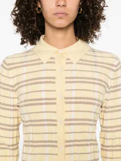 Guest In Residence Elle Plaid Cardigan In Neutral