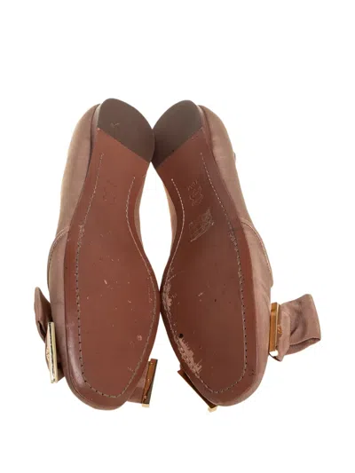 Pre-owned Tory Burch Bow-detail Flats