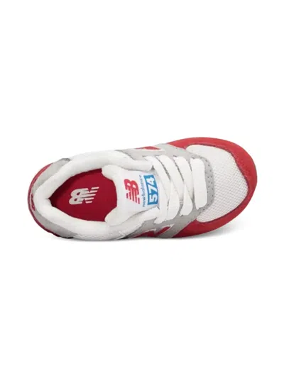 New Balance 574 Classics "grey/red" Sneakers In Multi