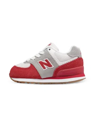 New Balance 574 Classics "grey/red" Sneakers In Multi