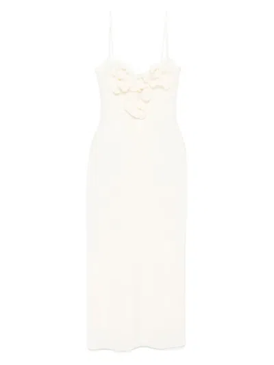 Magda Butrym Floral-appliqué Midi Dress