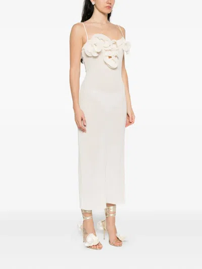 Magda Butrym Floral-appliqué Midi Dress