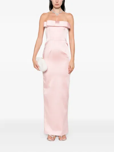 The New Arrivals Ilkyaz Ozel Sisu Bow-detailed Maxi Dress
