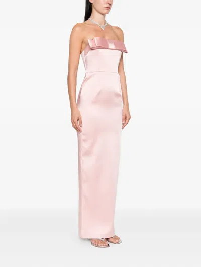 The New Arrivals Ilkyaz Ozel Sisu Bow-detailed Maxi Dress
