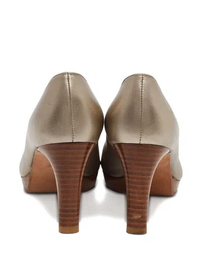 Pre-owned Stuart Weitzman  Leather Peep-toe Pumps