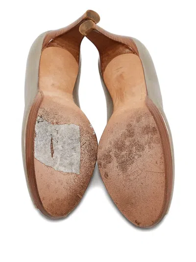 Pre-owned Stuart Weitzman  Leather Peep-toe Pumps