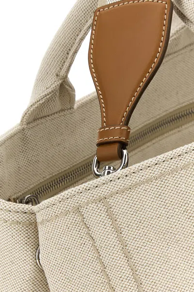Prada Borsa Shopping  Jardinière Extra Large In Tela Sabbia Uomo