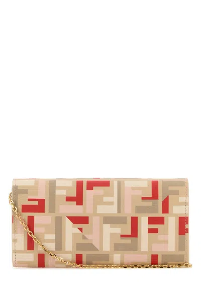 Fendi Portafoglio Continental In Tela Stampata  Donna