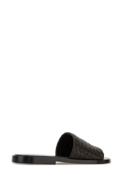 Bottega Veneta Nappa Leather Slippers Strap Woven