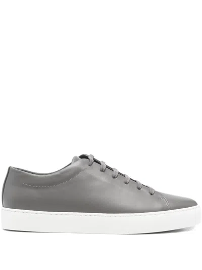 Jak Royal Leather Sneakers In Gray