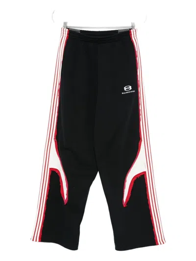 Balenciaga Oversized Cotton Unity Sports Icon Sweatpants In Black