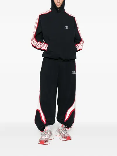 Balenciaga Oversized Cotton Unity Sports Icon Sweatpants In Black