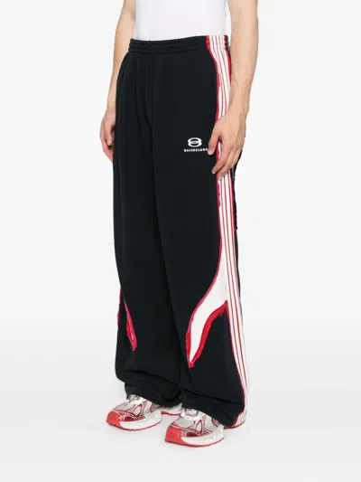 Balenciaga Oversized Cotton Unity Sports Icon Sweatpants In Black