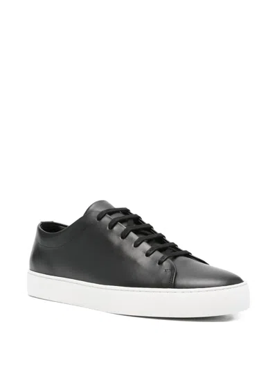 Jak Royal Leather Sneakers In Black