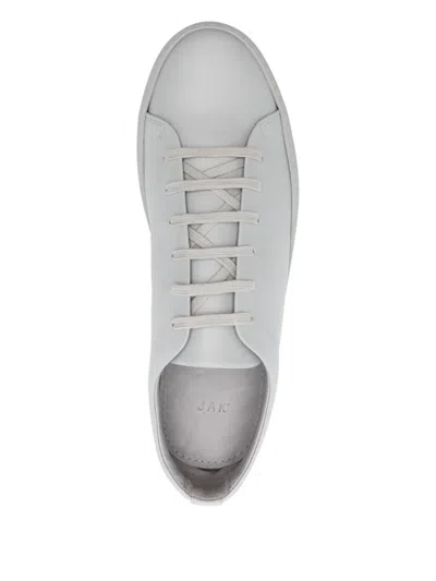 Jak Royal Leather Sneakers In Gray