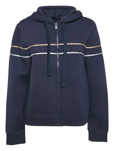 Pre-owned Zadig & Voltaire  Stripe Zip-up Hooded Jacket