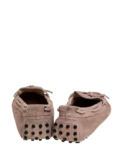 Pre-owned Tod's Vintage  Suede Loafers In Pink
