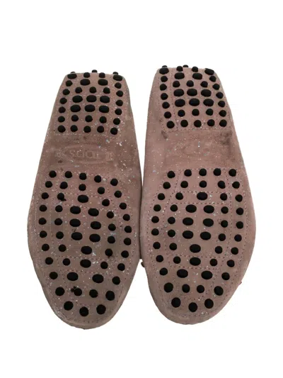 Pre-owned Tod's Vintage  Suede Loafers In Pink