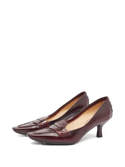 Pre-owned Tod's Vintage Pointed-toe Penny Keeper Pumps