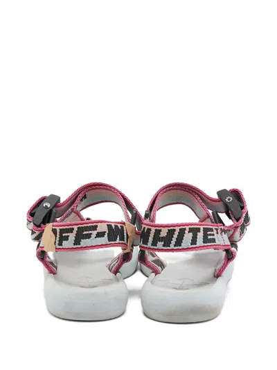 Pre-owned Off-white Canvas Platform Sandals