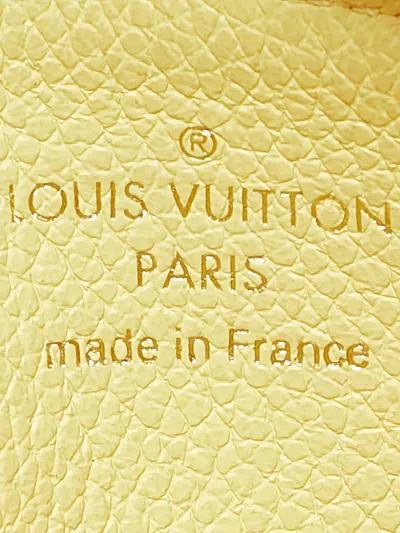 Pre-owned Louis Vuitton Romy Cardholder In Yellow