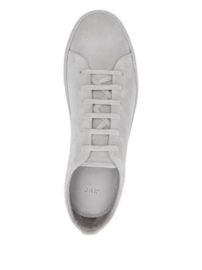Jak Royal Leather Sneakers In Gray