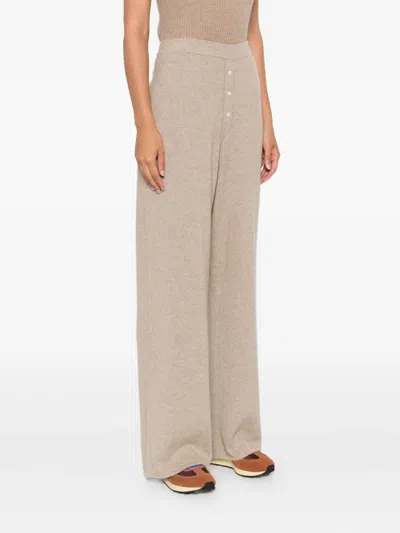 Guest In Residence Cashmere Straight-leg Trousers In Brown