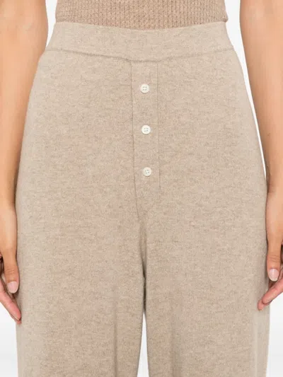Guest In Residence Cashmere Straight-leg Trousers In Brown