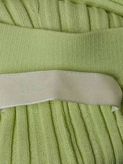 Pre-owned Dion Lee  Ribbed Knit Trousers In Green