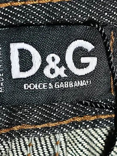 Pre-owned D&g Vintage  Five-pockets Jeans In Black