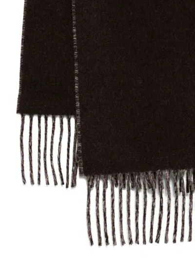 Jacquemus Virgin Wool Scarf In Black
