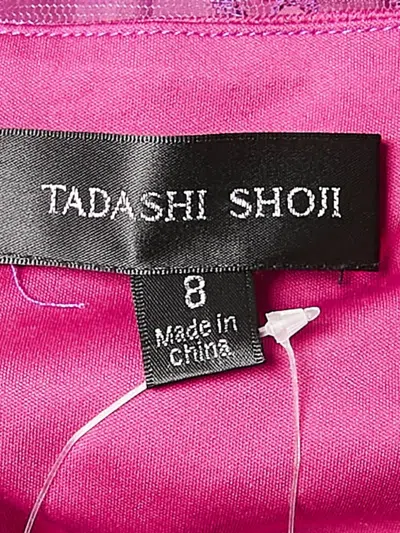 Pre-owned Tadashi Shoji  Floral-lace Dress In Purple