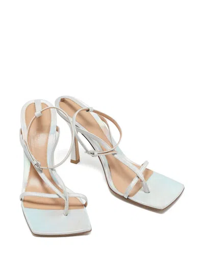 Pre-owned Bottega Veneta 2024 Patent Leather Square-toe Sandals