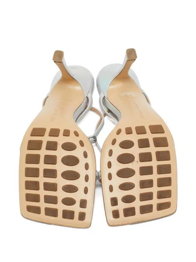 Pre-owned Bottega Veneta 2024 Patent Leather Square-toe Sandals
