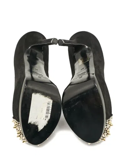 Pre-owned Philipp Plein  120mm Studded Platform Pumps