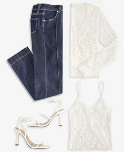 Just Polly Juniors Cotton Rib Knit Cardigan Madden Girl Juniors Mid Rise Pintuck Bootcut Jeans