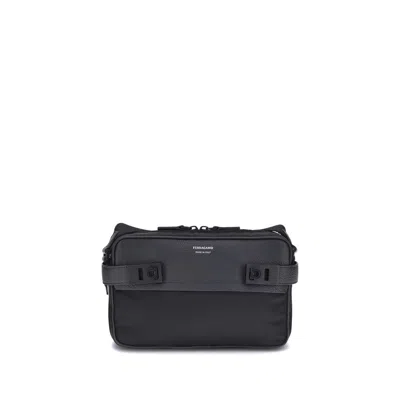 Ferragamo Functional Buckle Shoulder Bag With Custom Strap